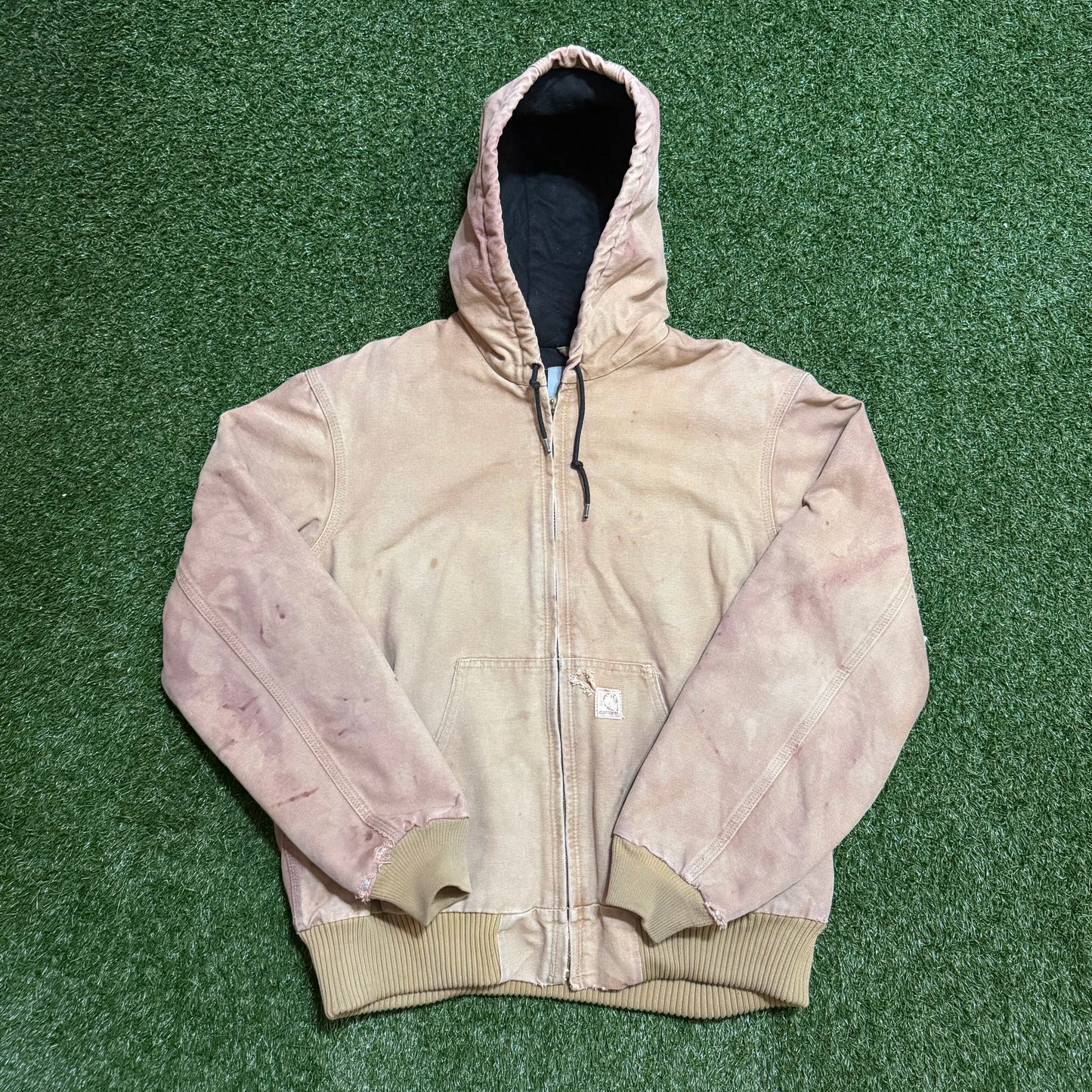 Carhartt Canvas Hoodie Jacket J130 Tan - M