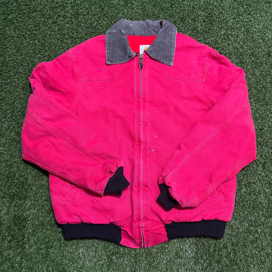 Rare 1989 Vintage Carhartt Santa Fe Crimson Red - XL
