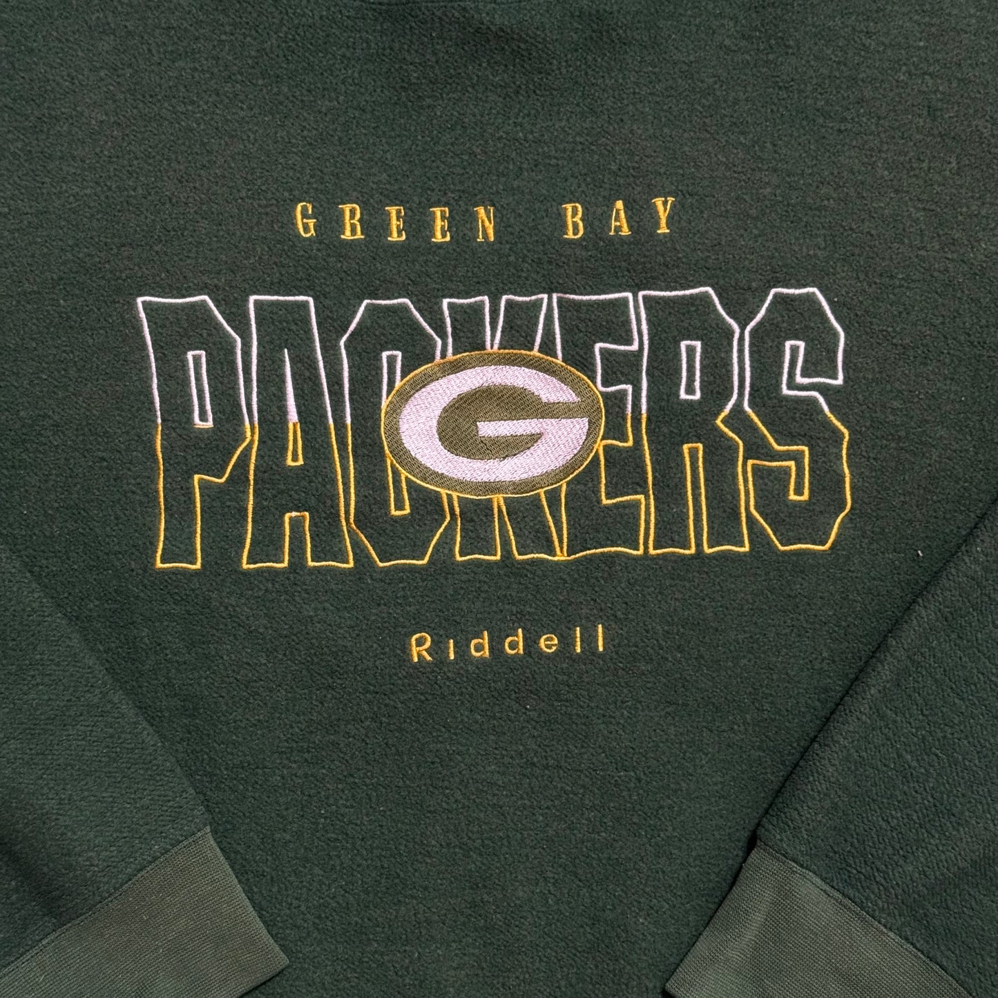Vintage Green Bay Riddell Crewneck - L