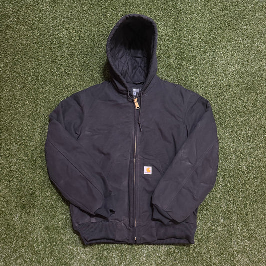 Carhartt 0J0140-M Black Canvas Jacket Hoodie - S